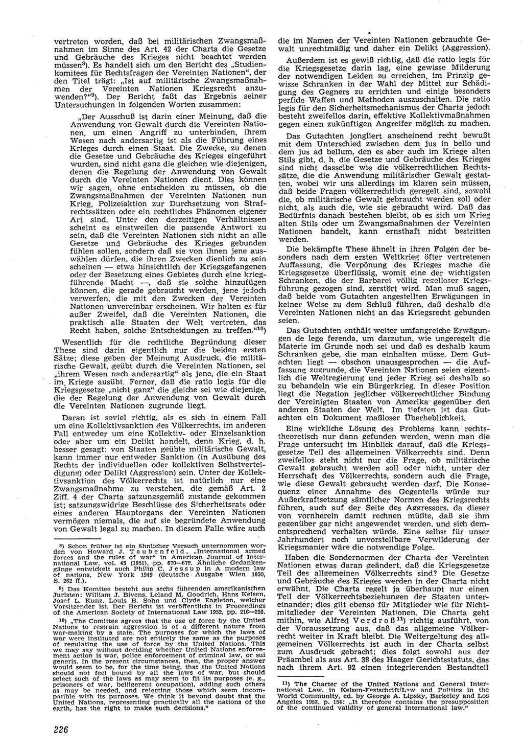 Neue Justiz (NJ), Zeitschrift für Recht und Rechtswissenschaft [Deutsche Demokratische Republik (DDR)], 8. Jahrgang 1954, Seite 226 (NJ DDR 1954, S. 226)