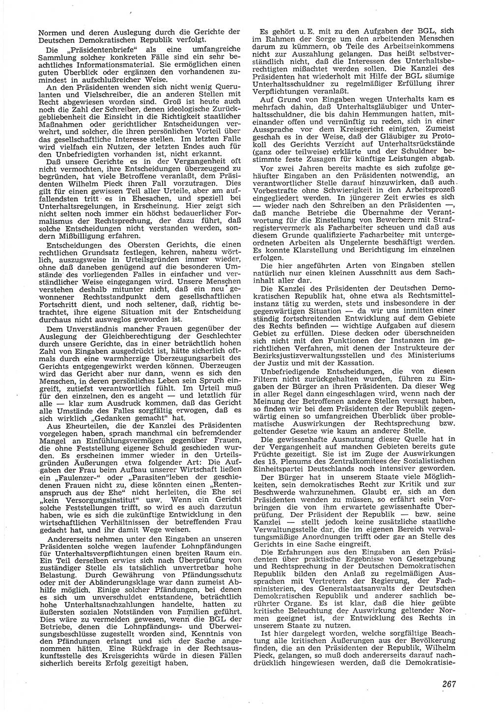 Neue Justiz (NJ), Zeitschrift für Recht und Rechtswissenschaft [Deutsche Demokratische Republik (DDR)], 8. Jahrgang 1954, Seite 267 (NJ DDR 1954, S. 267)