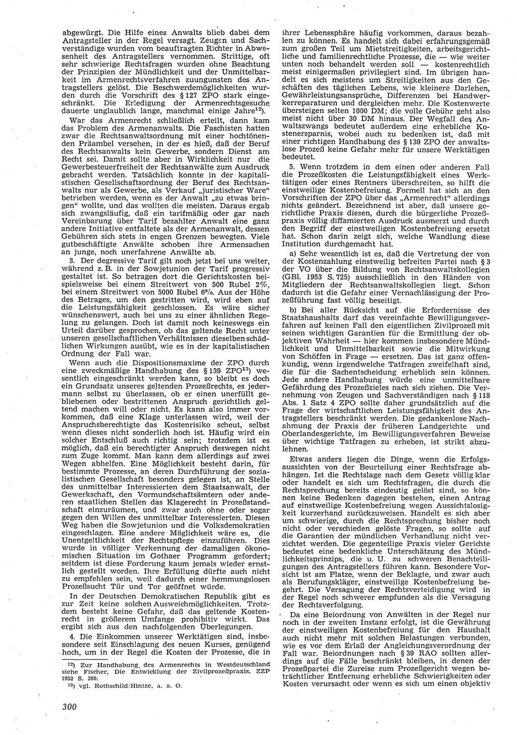 Neue Justiz (NJ), Zeitschrift für Recht und Rechtswissenschaft [Deutsche Demokratische Republik (DDR)], 8. Jahrgang 1954, Seite 300 (NJ DDR 1954, S. 300)