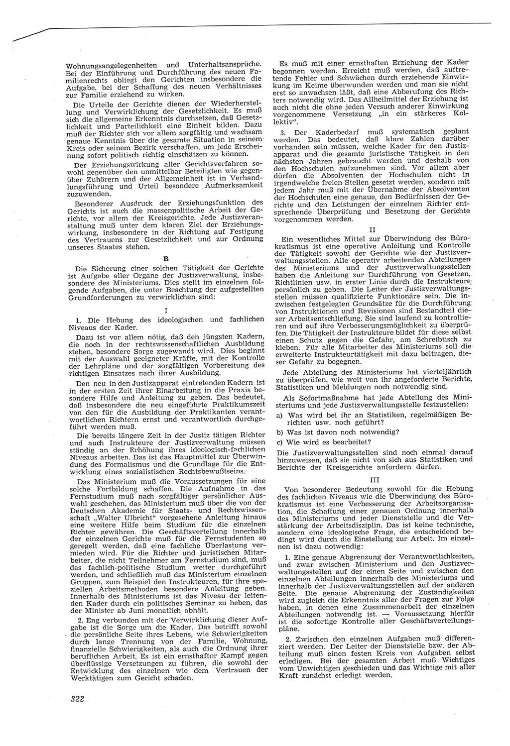 Neue Justiz (NJ), Zeitschrift für Recht und Rechtswissenschaft [Deutsche Demokratische Republik (DDR)], 8. Jahrgang 1954, Seite 322 (NJ DDR 1954, S. 322)