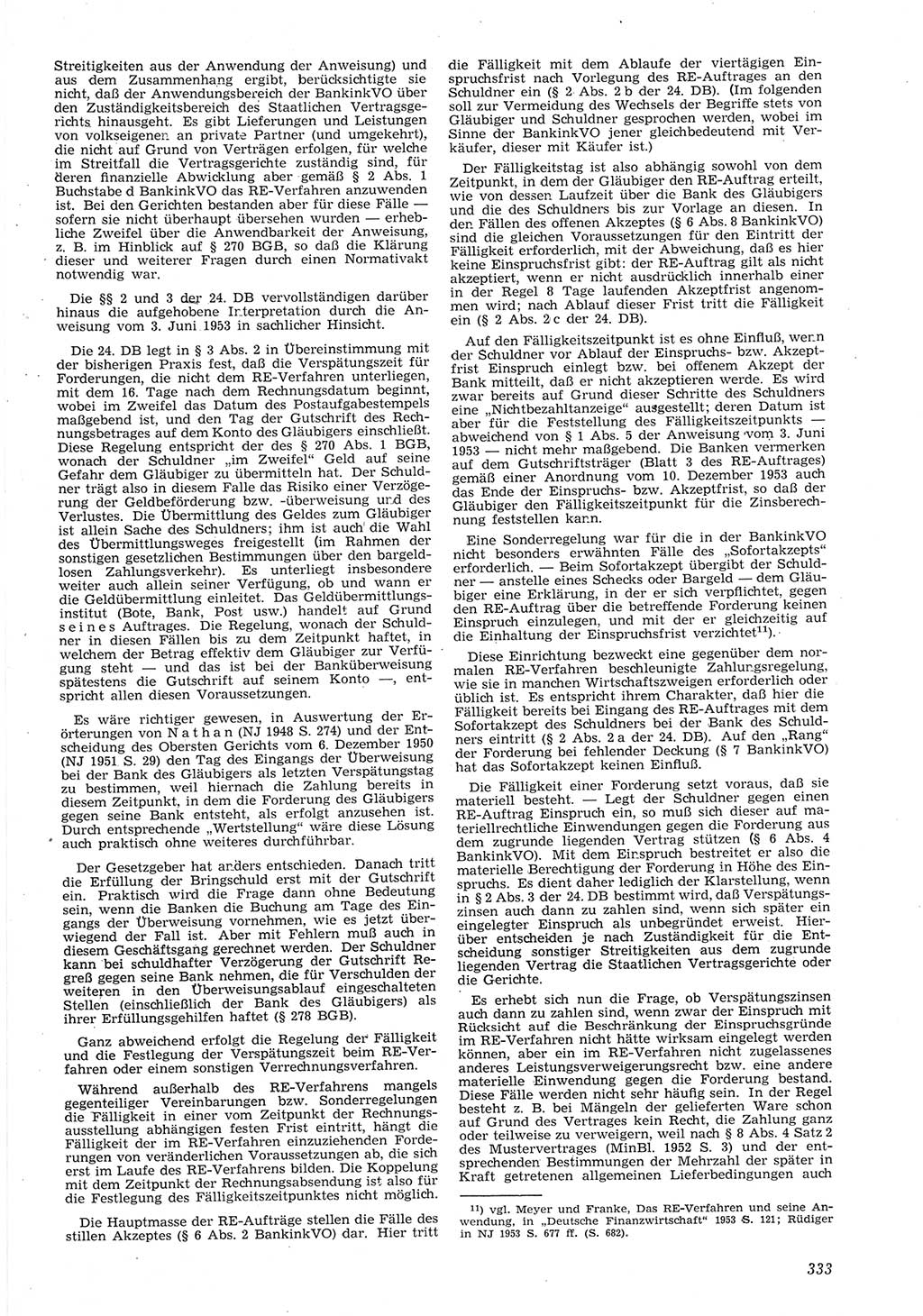 Neue Justiz (NJ), Zeitschrift für Recht und Rechtswissenschaft [Deutsche Demokratische Republik (DDR)], 8. Jahrgang 1954, Seite 333 (NJ DDR 1954, S. 333)