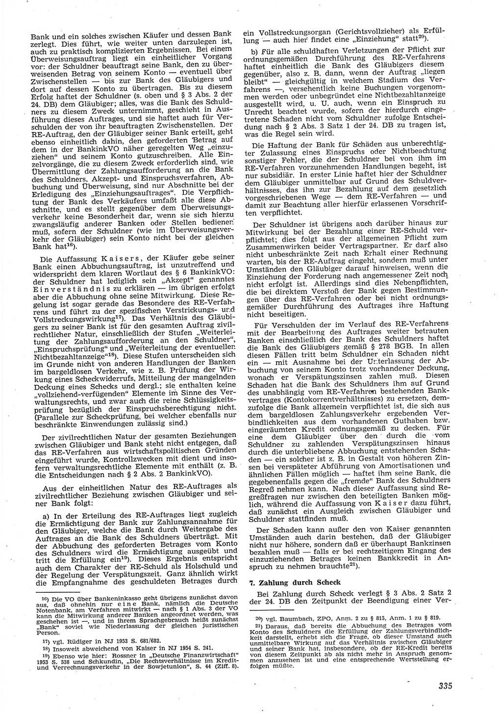 Neue Justiz (NJ), Zeitschrift für Recht und Rechtswissenschaft [Deutsche Demokratische Republik (DDR)], 8. Jahrgang 1954, Seite 335 (NJ DDR 1954, S. 335)