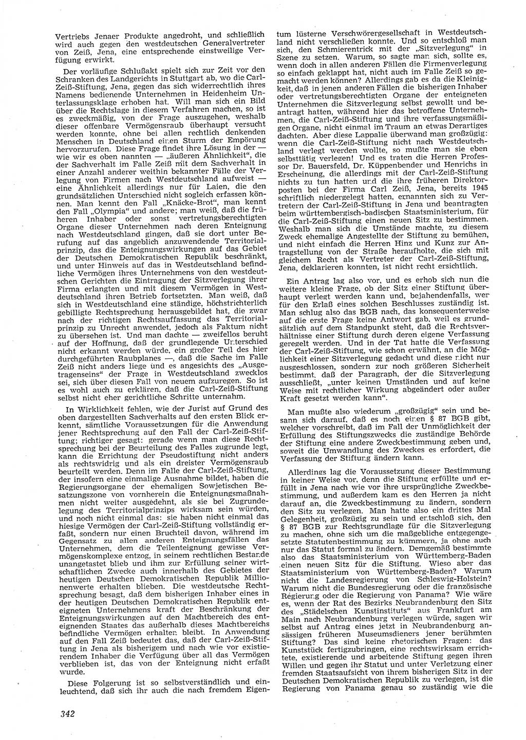 Neue Justiz (NJ), Zeitschrift für Recht und Rechtswissenschaft [Deutsche Demokratische Republik (DDR)], 8. Jahrgang 1954, Seite 342 (NJ DDR 1954, S. 342)