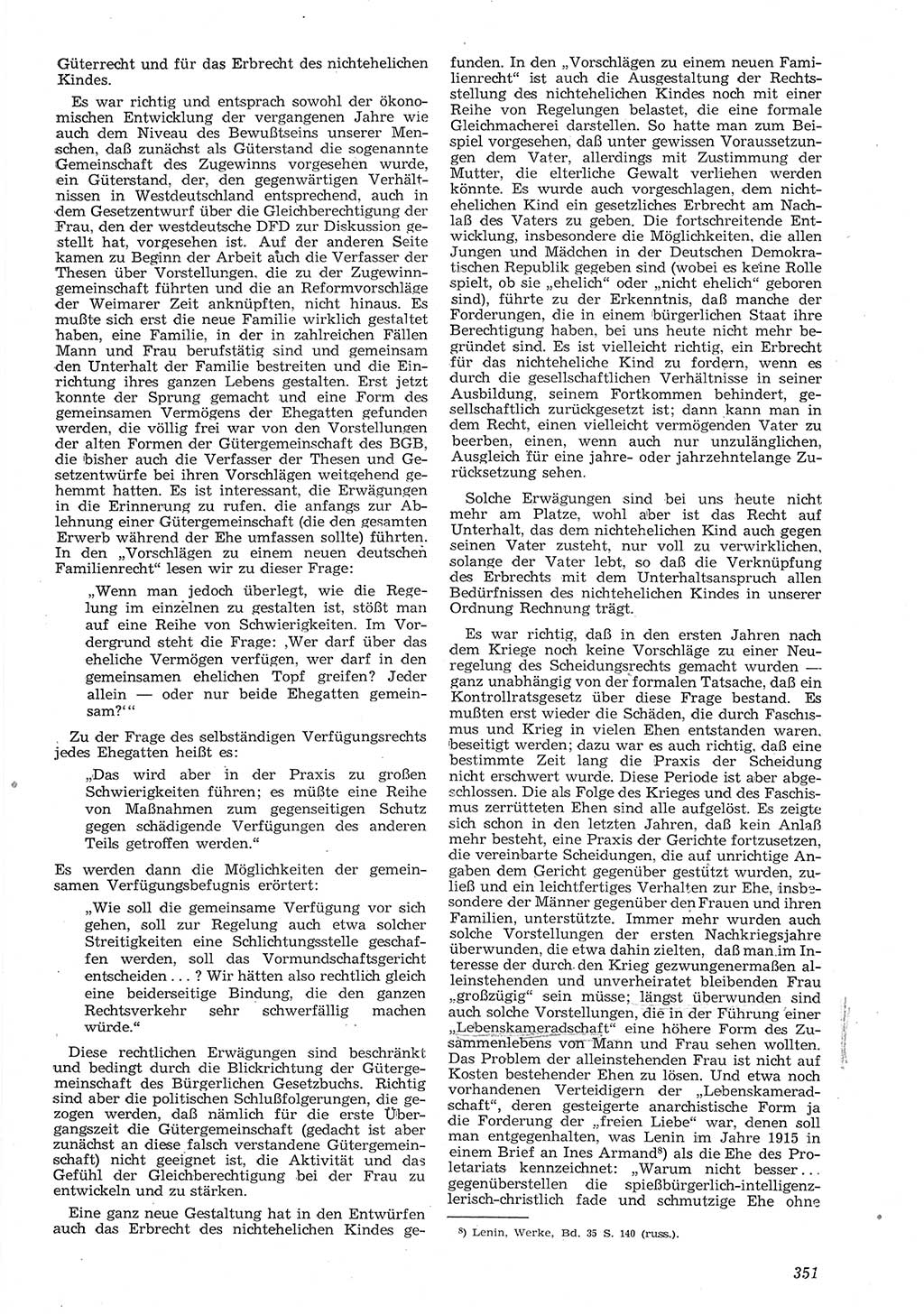 Neue Justiz (NJ), Zeitschrift für Recht und Rechtswissenschaft [Deutsche Demokratische Republik (DDR)], 8. Jahrgang 1954, Seite 351 (NJ DDR 1954, S. 351)