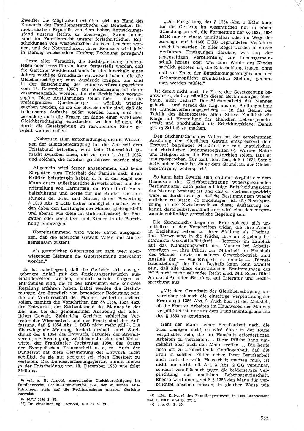 Neue Justiz (NJ), Zeitschrift für Recht und Rechtswissenschaft [Deutsche Demokratische Republik (DDR)], 8. Jahrgang 1954, Seite 355 (NJ DDR 1954, S. 355)