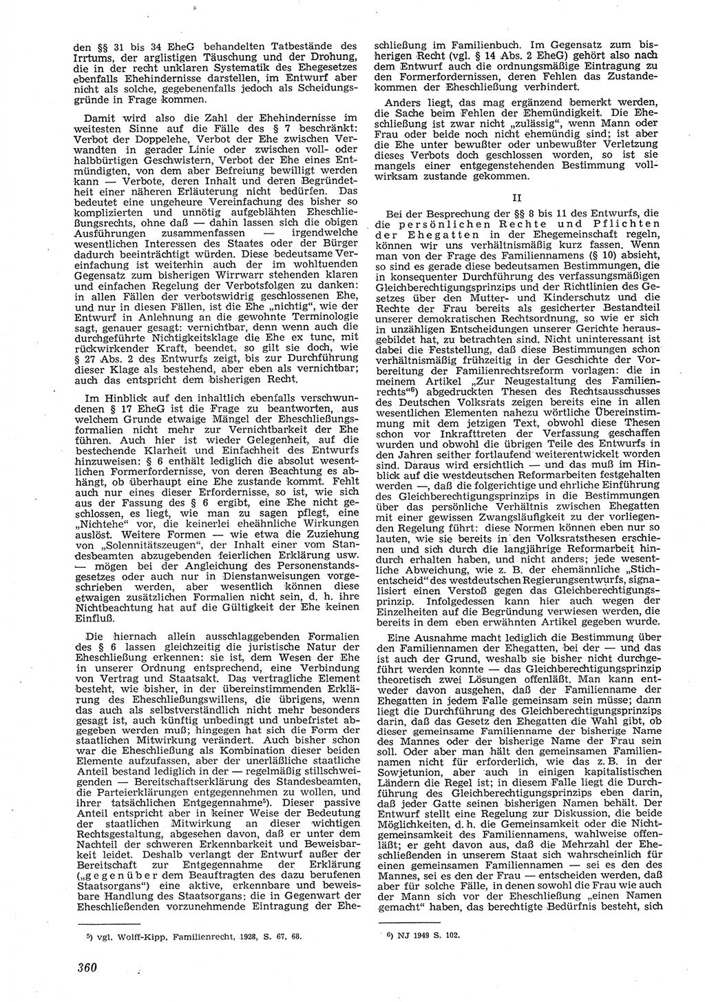 Neue Justiz (NJ), Zeitschrift für Recht und Rechtswissenschaft [Deutsche Demokratische Republik (DDR)], 8. Jahrgang 1954, Seite 360 (NJ DDR 1954, S. 360)