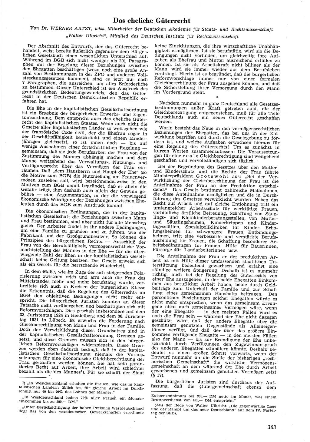 Neue Justiz (NJ), Zeitschrift für Recht und Rechtswissenschaft [Deutsche Demokratische Republik (DDR)], 8. Jahrgang 1954, Seite 363 (NJ DDR 1954, S. 363)