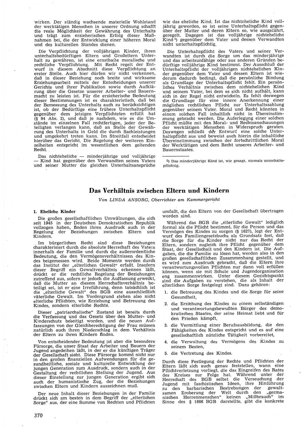 Neue Justiz (NJ), Zeitschrift für Recht und Rechtswissenschaft [Deutsche Demokratische Republik (DDR)], 8. Jahrgang 1954, Seite 370 (NJ DDR 1954, S. 370)