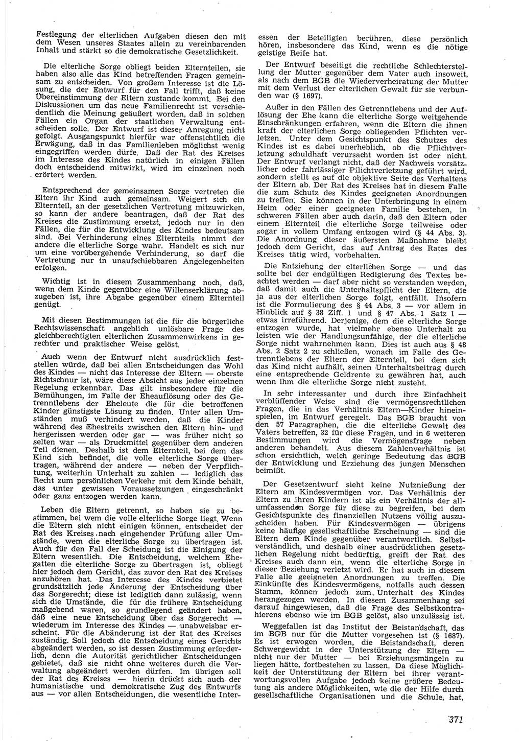 Neue Justiz (NJ), Zeitschrift für Recht und Rechtswissenschaft [Deutsche Demokratische Republik (DDR)], 8. Jahrgang 1954, Seite 371 (NJ DDR 1954, S. 371)