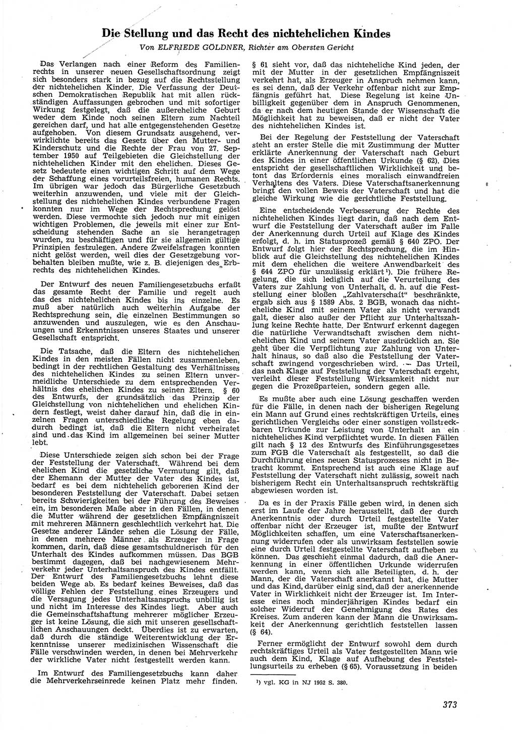 Neue Justiz (NJ), Zeitschrift für Recht und Rechtswissenschaft [Deutsche Demokratische Republik (DDR)], 8. Jahrgang 1954, Seite 373 (NJ DDR 1954, S. 373)