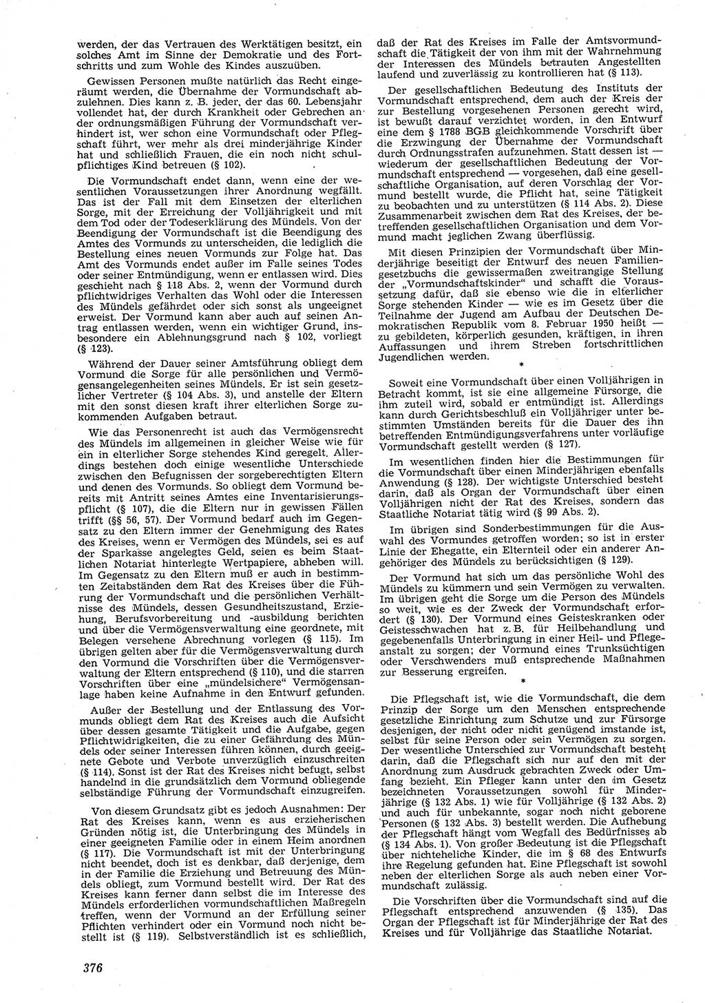 Neue Justiz (NJ), Zeitschrift für Recht und Rechtswissenschaft [Deutsche Demokratische Republik (DDR)], 8. Jahrgang 1954, Seite 376 (NJ DDR 1954, S. 376)