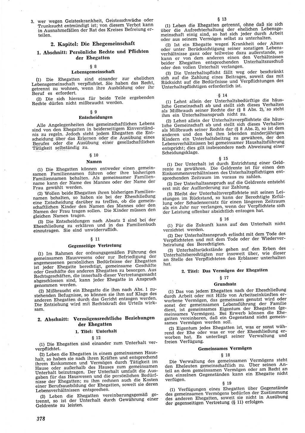 Neue Justiz (NJ), Zeitschrift für Recht und Rechtswissenschaft [Deutsche Demokratische Republik (DDR)], 8. Jahrgang 1954, Seite 378 (NJ DDR 1954, S. 378)
