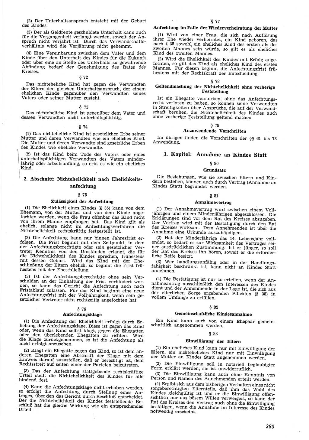 Neue Justiz (NJ), Zeitschrift für Recht und Rechtswissenschaft [Deutsche Demokratische Republik (DDR)], 8. Jahrgang 1954, Seite 383 (NJ DDR 1954, S. 383)