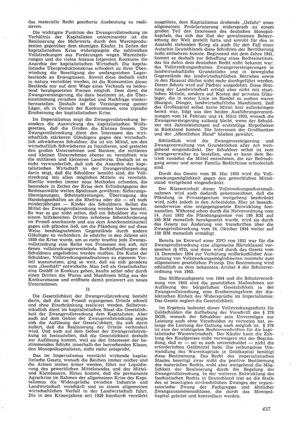 Neue Justiz (NJ), Zeitschrift für Recht und Rechtswissenschaft [Deutsche Demokratische Republik (DDR)], 8. Jahrgang 1954, Seite 437 (NJ DDR 1954, S. 437)