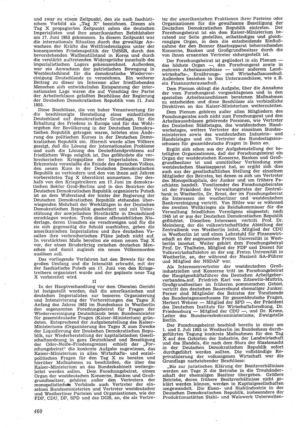 Neue Justiz (NJ), Zeitschrift für Recht und Rechtswissenschaft [Deutsche Demokratische Republik (DDR)], 8. Jahrgang 1954, Seite 460 (NJ DDR 1954, S. 460)