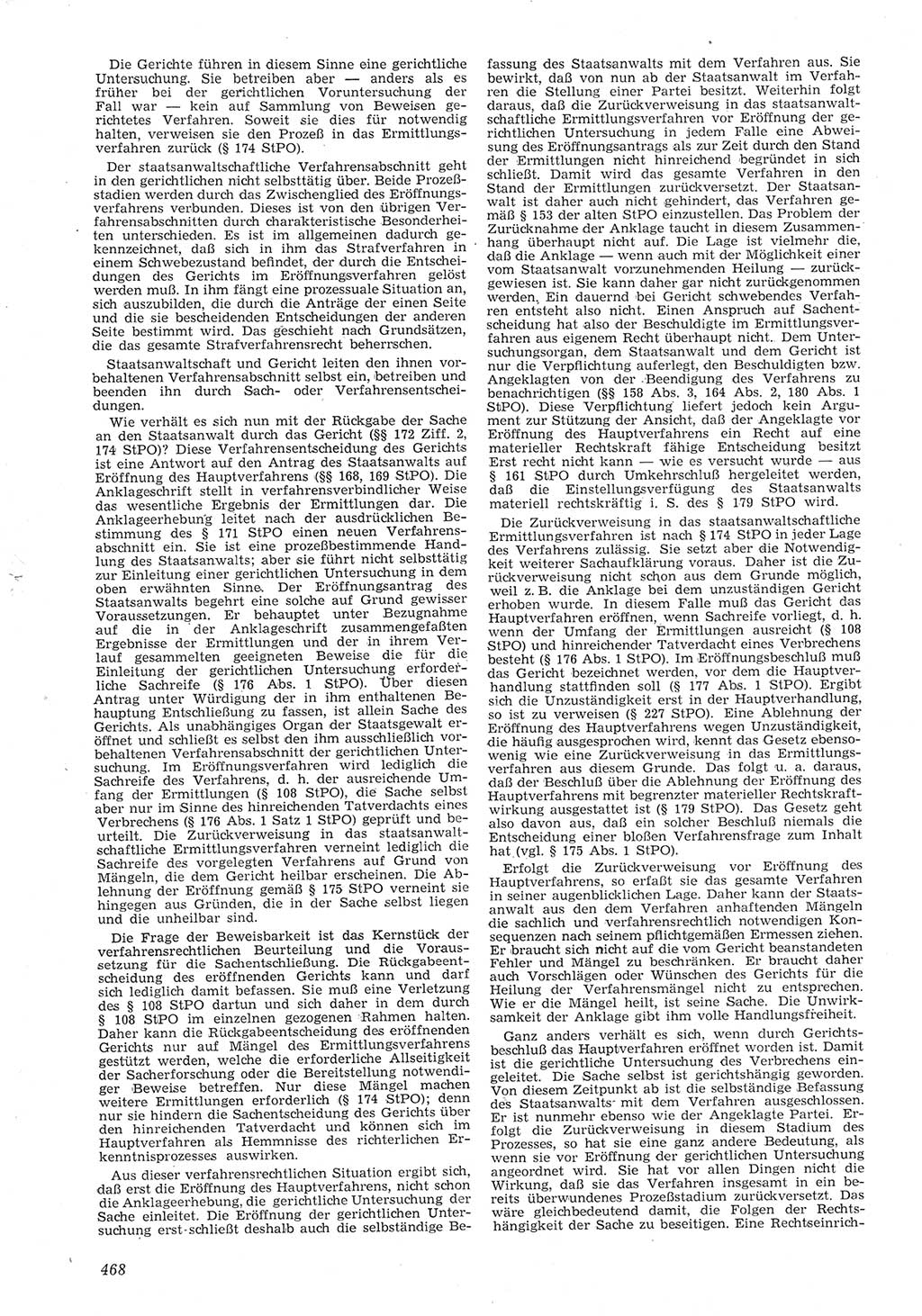 Neue Justiz (NJ), Zeitschrift für Recht und Rechtswissenschaft [Deutsche Demokratische Republik (DDR)], 8. Jahrgang 1954, Seite 468 (NJ DDR 1954, S. 468)