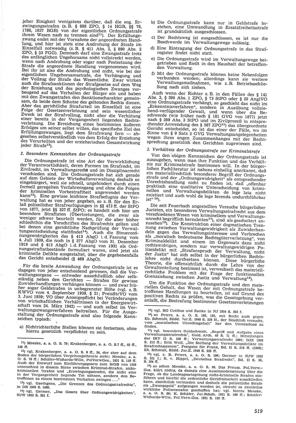 Neue Justiz (NJ), Zeitschrift für Recht und Rechtswissenschaft [Deutsche Demokratische Republik (DDR)], 8. Jahrgang 1954, Seite 519 (NJ DDR 1954, S. 519)