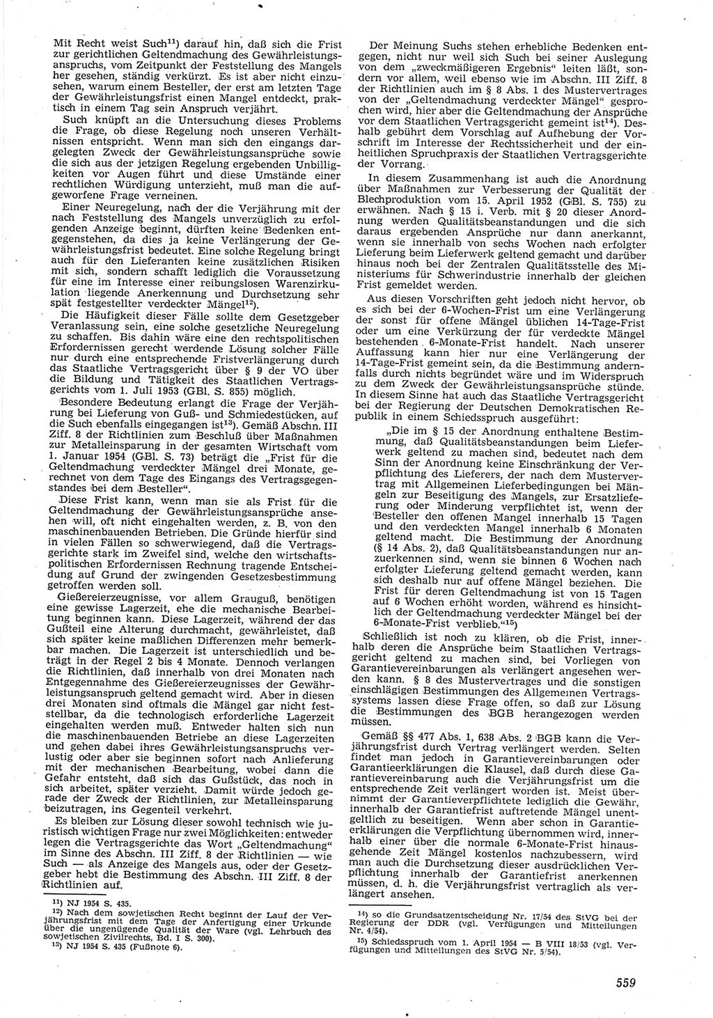 Neue Justiz (NJ), Zeitschrift für Recht und Rechtswissenschaft [Deutsche Demokratische Republik (DDR)], 8. Jahrgang 1954, Seite 559 (NJ DDR 1954, S. 559)