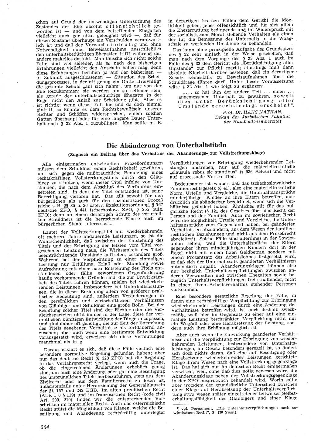 Neue Justiz (NJ), Zeitschrift für Recht und Rechtswissenschaft [Deutsche Demokratische Republik (DDR)], 8. Jahrgang 1954, Seite 564 (NJ DDR 1954, S. 564)