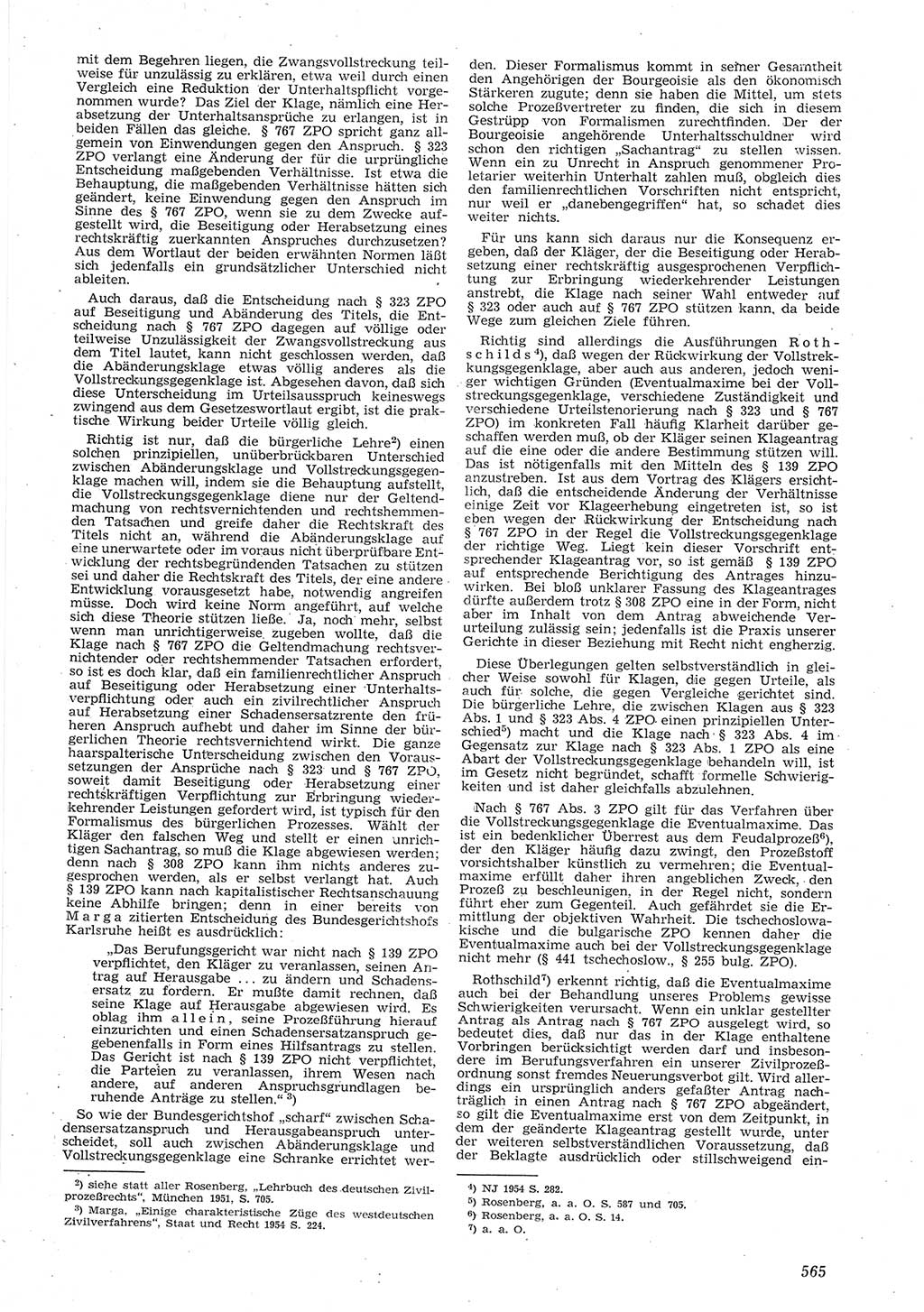 Neue Justiz (NJ), Zeitschrift für Recht und Rechtswissenschaft [Deutsche Demokratische Republik (DDR)], 8. Jahrgang 1954, Seite 565 (NJ DDR 1954, S. 565)