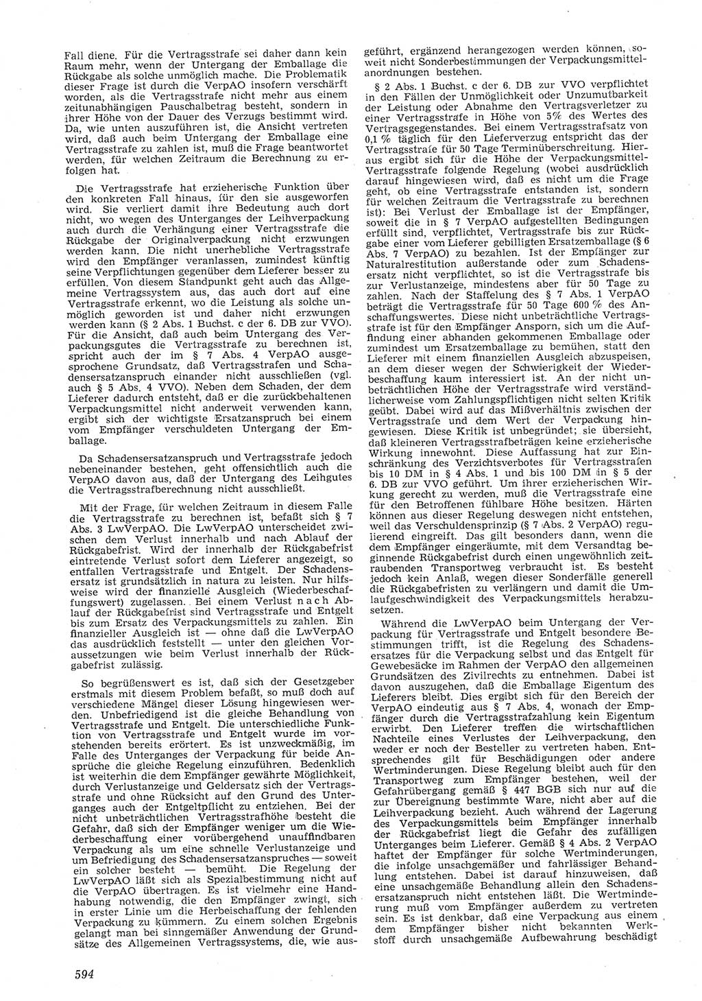 Neue Justiz (NJ), Zeitschrift für Recht und Rechtswissenschaft [Deutsche Demokratische Republik (DDR)], 8. Jahrgang 1954, Seite 594 (NJ DDR 1954, S. 594)