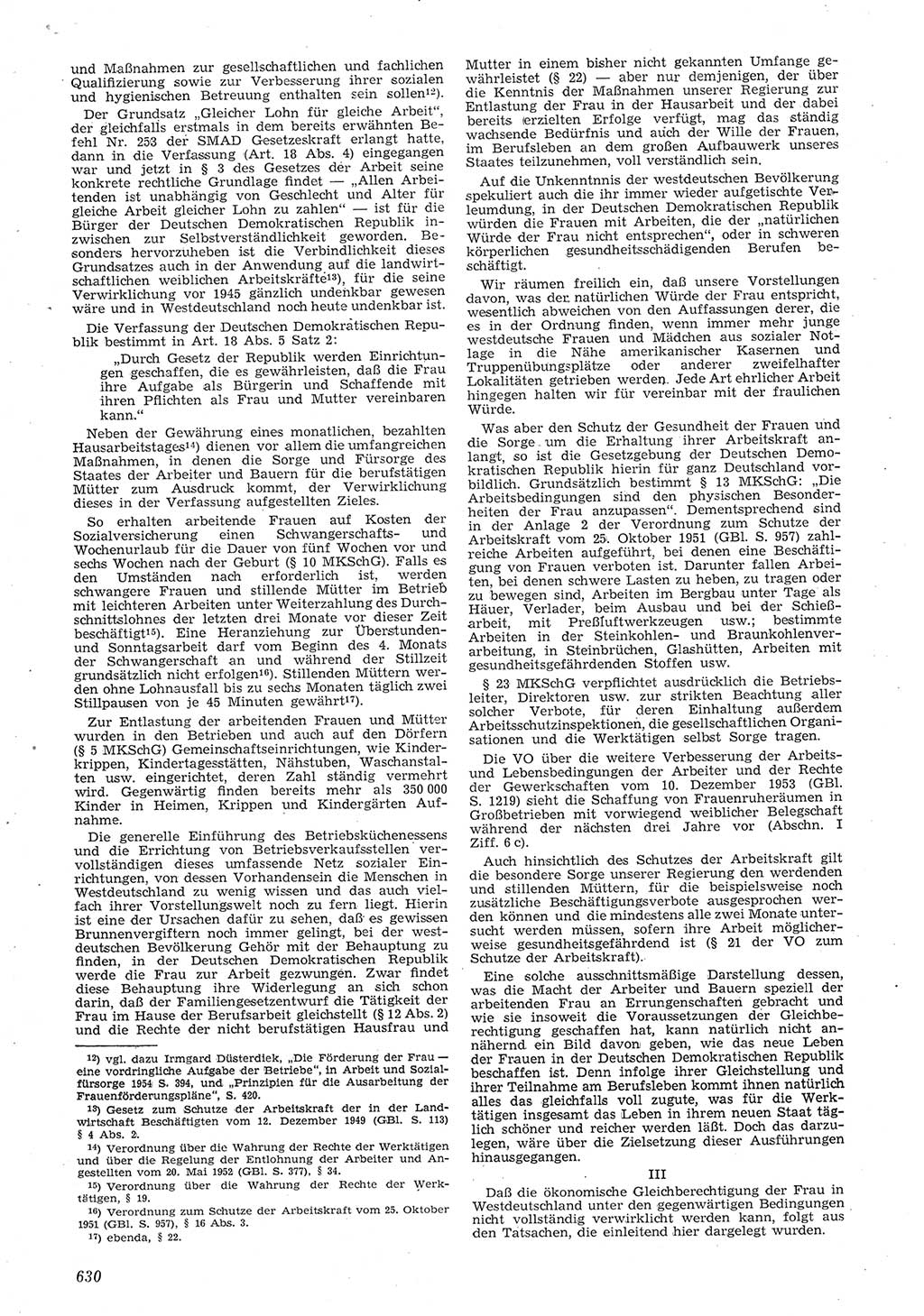Neue Justiz (NJ), Zeitschrift für Recht und Rechtswissenschaft [Deutsche Demokratische Republik (DDR)], 8. Jahrgang 1954, Seite 630 (NJ DDR 1954, S. 630)