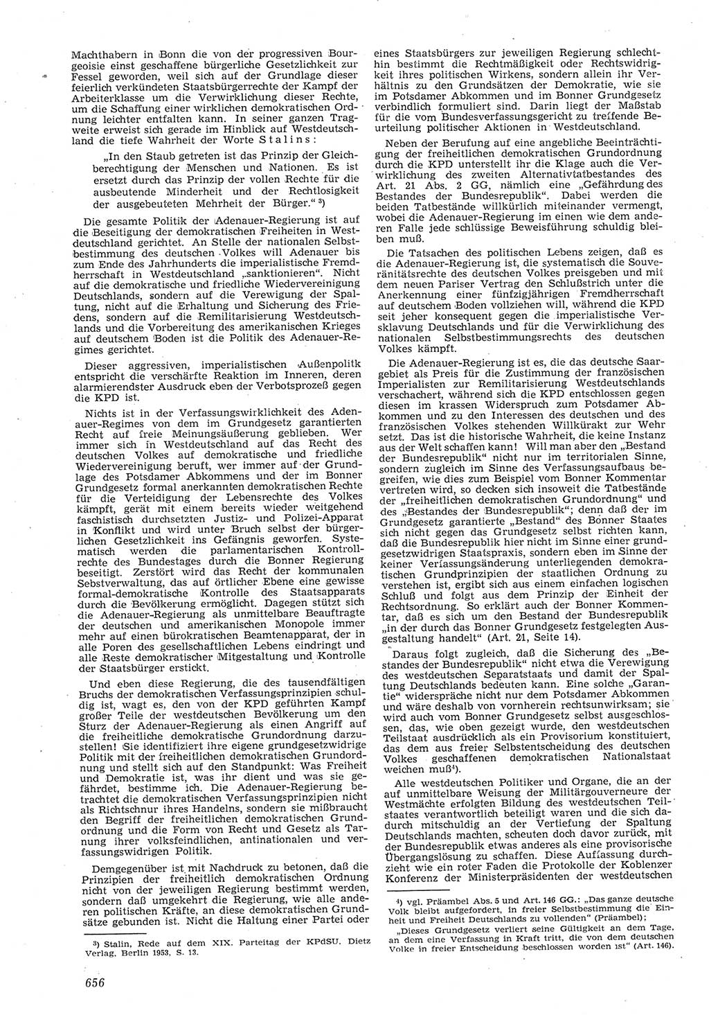 Neue Justiz (NJ), Zeitschrift für Recht und Rechtswissenschaft [Deutsche Demokratische Republik (DDR)], 8. Jahrgang 1954, Seite 656 (NJ DDR 1954, S. 656)