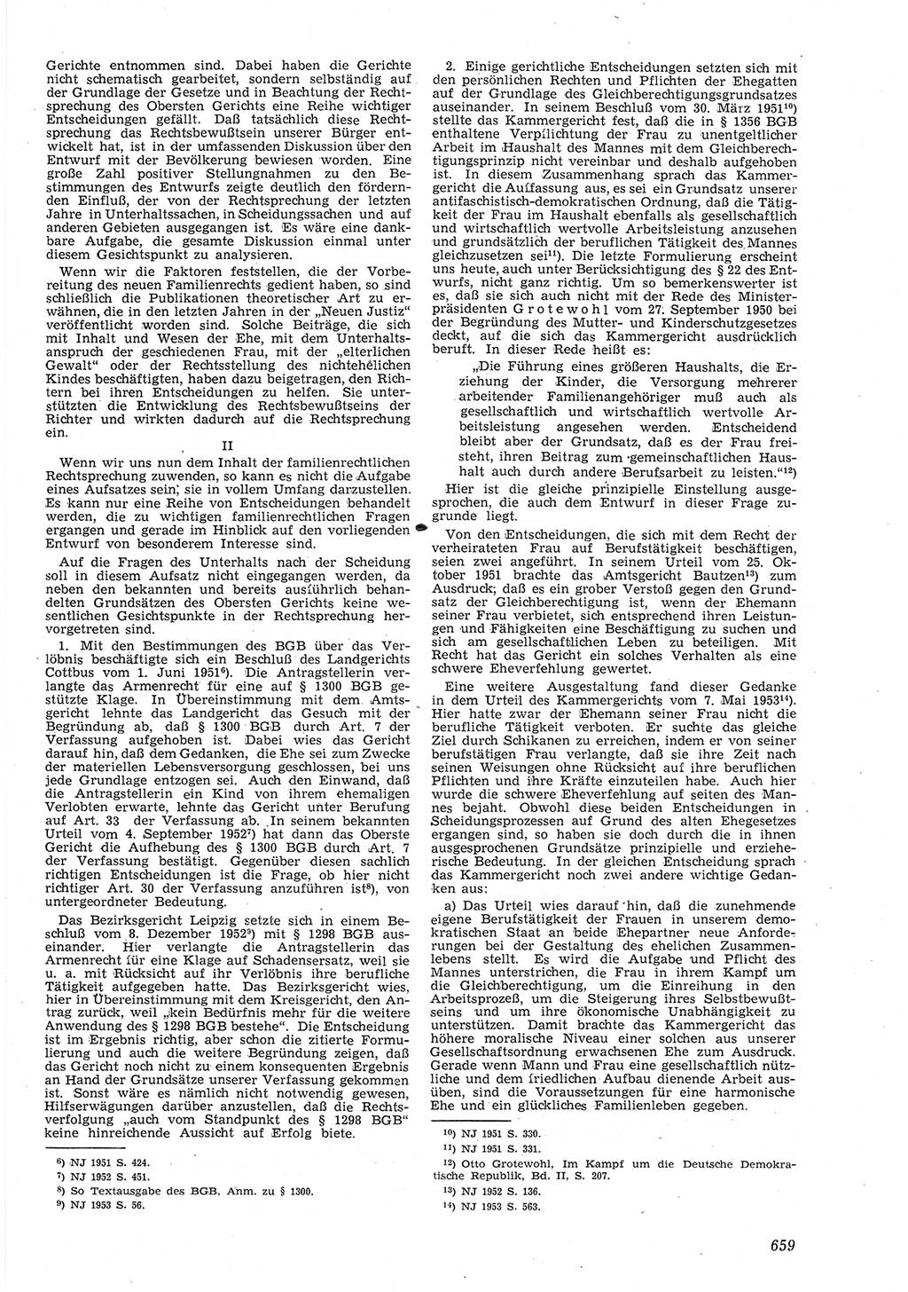 Neue Justiz (NJ), Zeitschrift für Recht und Rechtswissenschaft [Deutsche Demokratische Republik (DDR)], 8. Jahrgang 1954, Seite 659 (NJ DDR 1954, S. 659)