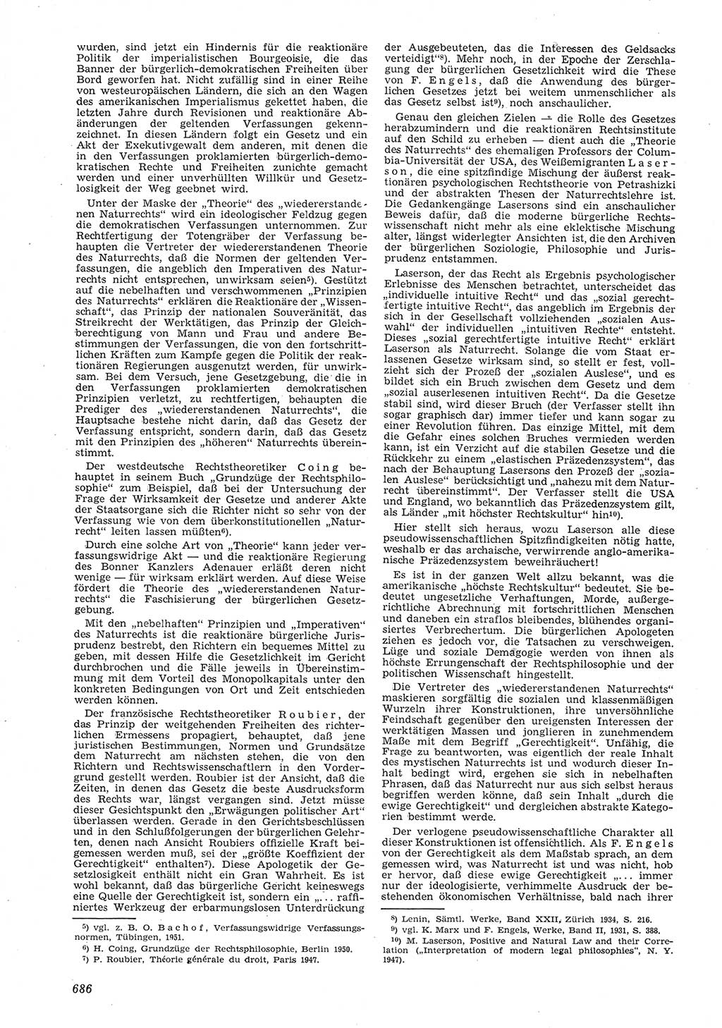 Neue Justiz (NJ), Zeitschrift für Recht und Rechtswissenschaft [Deutsche Demokratische Republik (DDR)], 8. Jahrgang 1954, Seite 686 (NJ DDR 1954, S. 686)