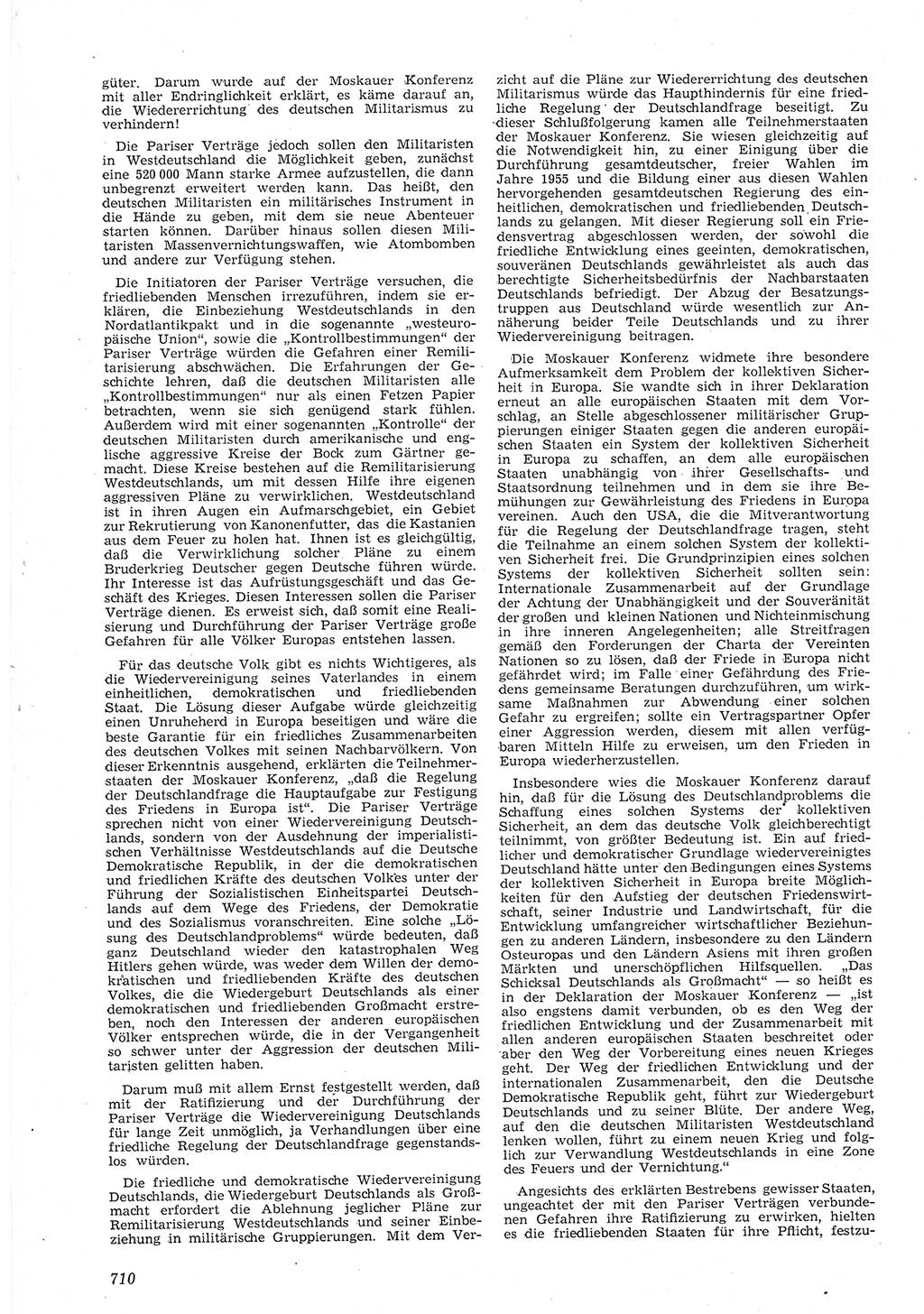 Neue Justiz (NJ), Zeitschrift für Recht und Rechtswissenschaft [Deutsche Demokratische Republik (DDR)], 8. Jahrgang 1954, Seite 710 (NJ DDR 1954, S. 710)