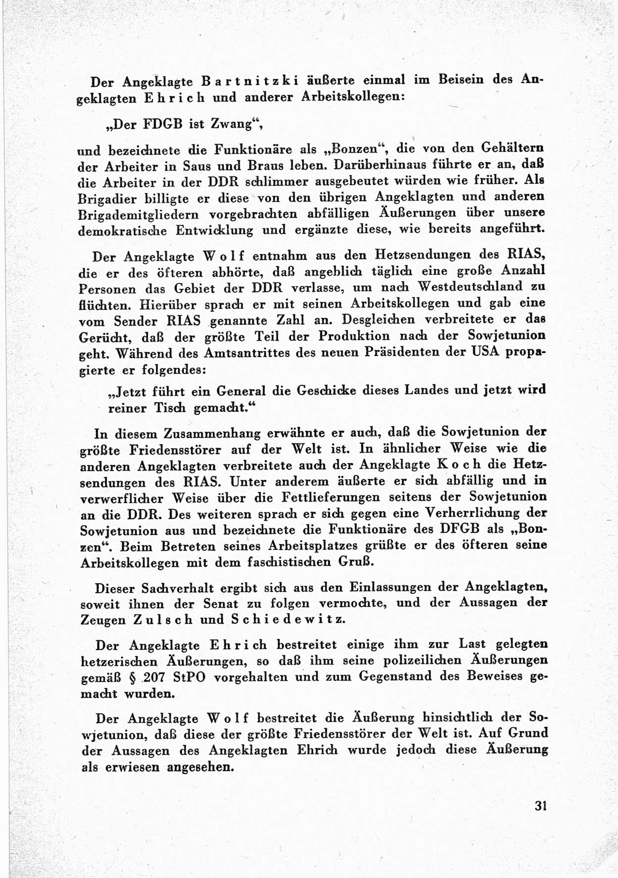 Dokumente des Unrechts, das SED-Regime [Deutsche Demokratische Republik (DDR)] in der Praxis, neue Folge, herausgegeben vom Bundesministerium für gesamtdeutsche Fragen (BMG) [Bundesrepublik Deutschland (BRD)], Bonn 1955, Seite 31 (Dok. UnR. SED-Reg. DDR BMG BRD 1955, S. 31)