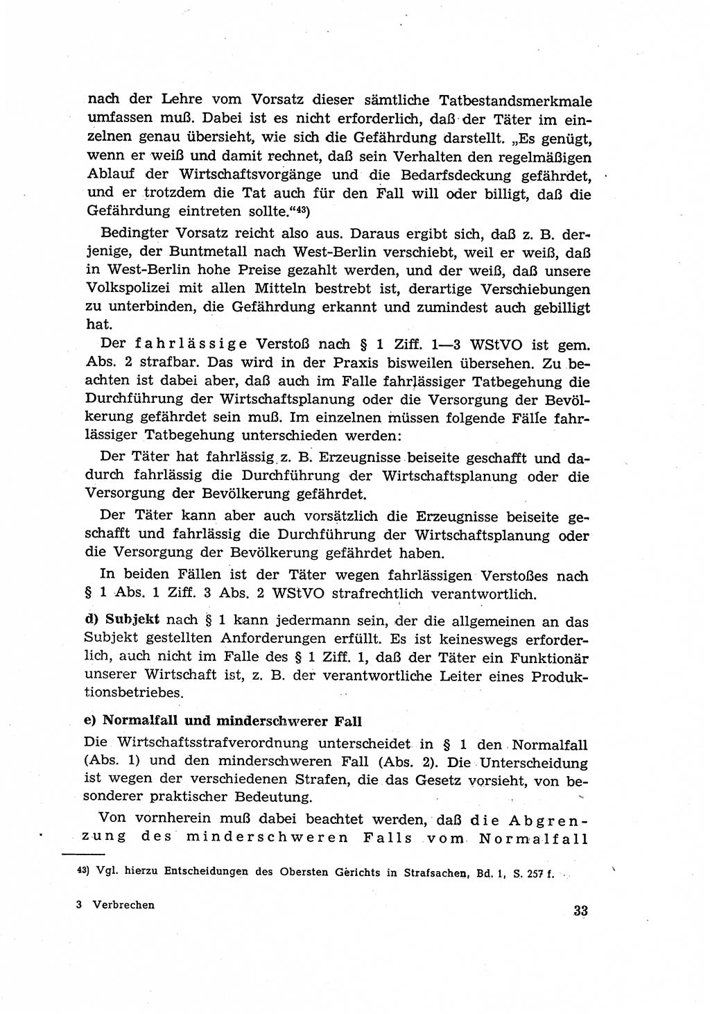 Materialien zum Strafrecht, Besonderer Teil [Deutsche Demokratische Republik (DDR)] 1955, Seite 33 (Mat. Strafr. BT DDR 1955, S. 33)