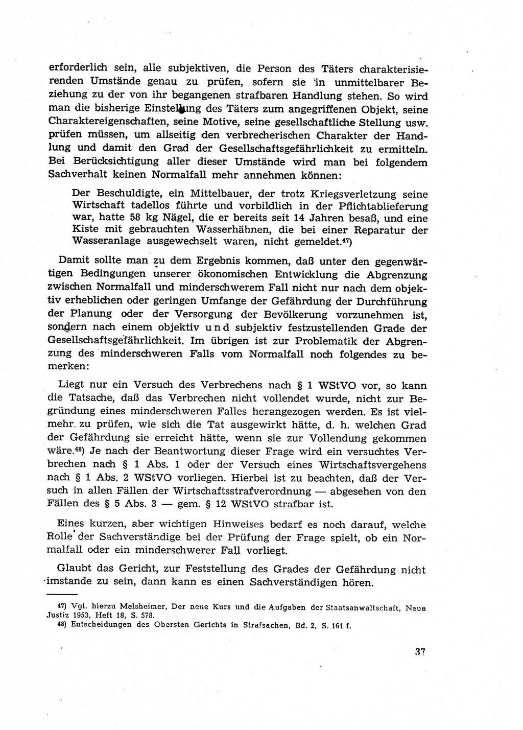 Materialien zum Strafrecht, Besonderer Teil [Deutsche Demokratische Republik (DDR)] 1955, Seite 37 (Mat. Strafr. BT DDR 1955, S. 37)