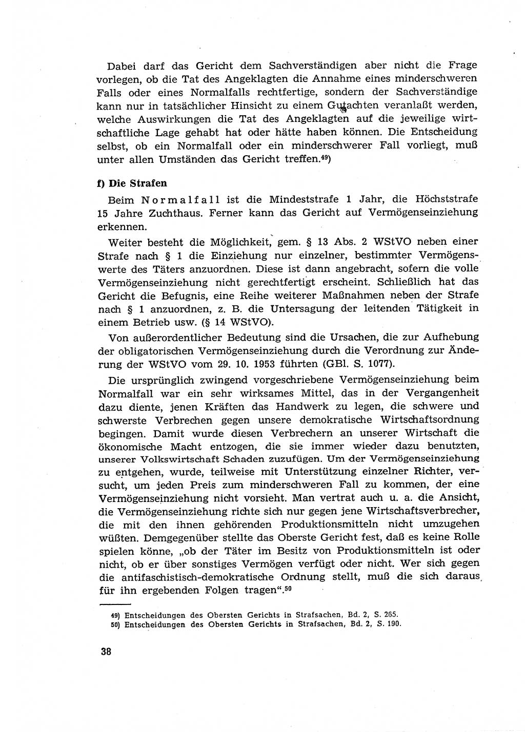 Materialien zum Strafrecht, Besonderer Teil [Deutsche Demokratische Republik (DDR)] 1955, Seite 38 (Mat. Strafr. BT DDR 1955, S. 38)
