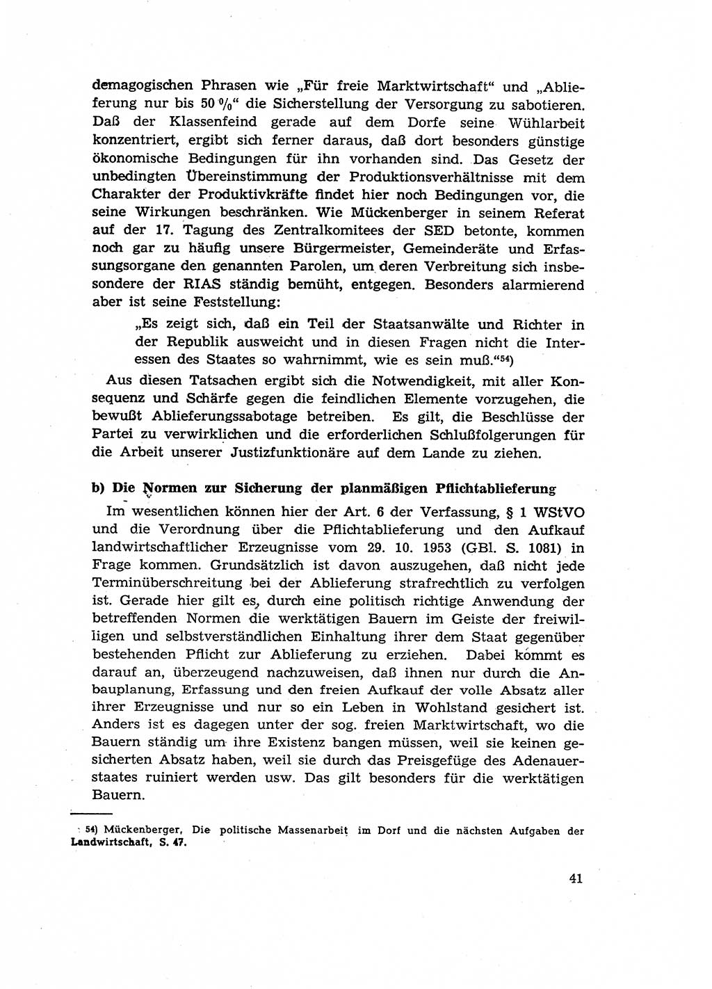 Materialien zum Strafrecht, Besonderer Teil [Deutsche Demokratische Republik (DDR)] 1955, Seite 41 (Mat. Strafr. BT DDR 1955, S. 41)