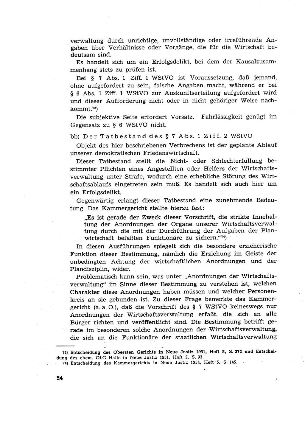 Materialien zum Strafrecht, Besonderer Teil [Deutsche Demokratische Republik (DDR)] 1955, Seite 54 (Mat. Strafr. BT DDR 1955, S. 54)