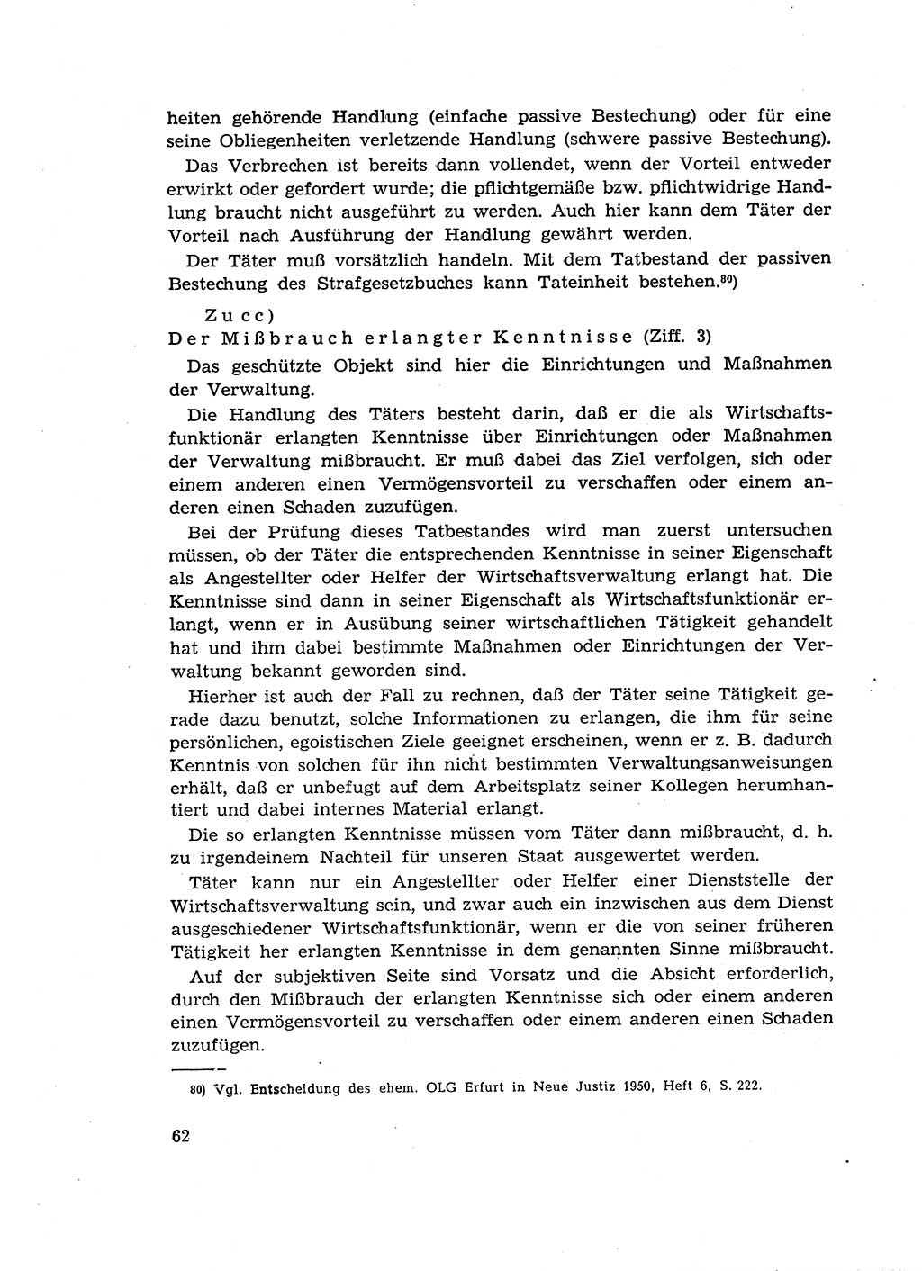 Materialien zum Strafrecht, Besonderer Teil [Deutsche Demokratische Republik (DDR)] 1955, Seite 62 (Mat. Strafr. BT DDR 1955, S. 62)