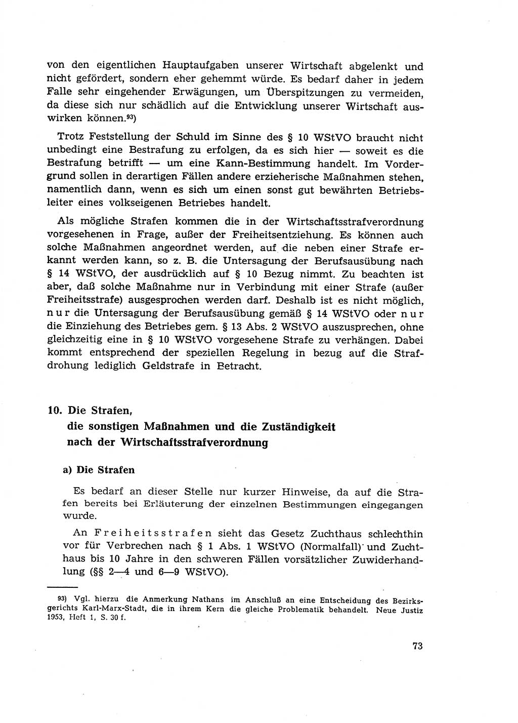 Materialien zum Strafrecht, Besonderer Teil [Deutsche Demokratische Republik (DDR)] 1955, Seite 73 (Mat. Strafr. BT DDR 1955, S. 73)