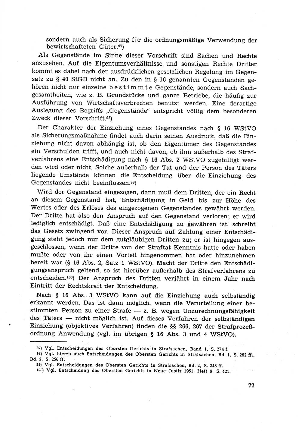 Materialien zum Strafrecht, Besonderer Teil [Deutsche Demokratische Republik (DDR)] 1955, Seite 77 (Mat. Strafr. BT DDR 1955, S. 77)