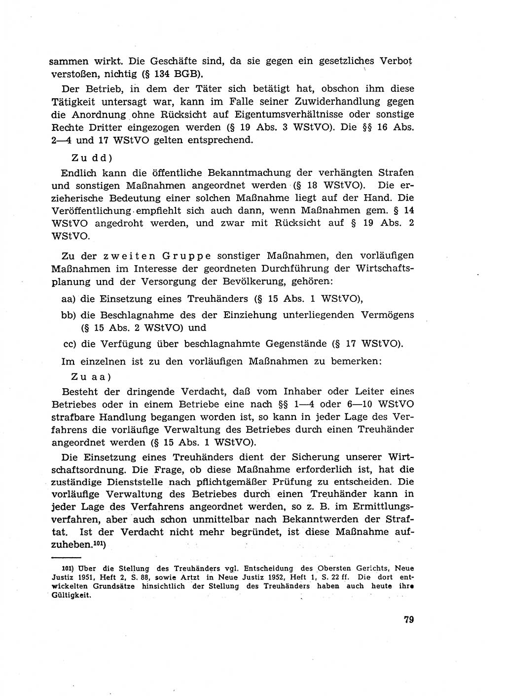 Materialien zum Strafrecht, Besonderer Teil [Deutsche Demokratische Republik (DDR)] 1955, Seite 79 (Mat. Strafr. BT DDR 1955, S. 79)