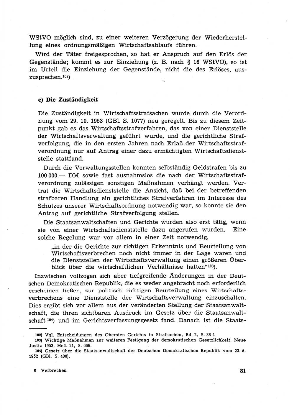 Materialien zum Strafrecht, Besonderer Teil [Deutsche Demokratische Republik (DDR)] 1955, Seite 81 (Mat. Strafr. BT DDR 1955, S. 81)