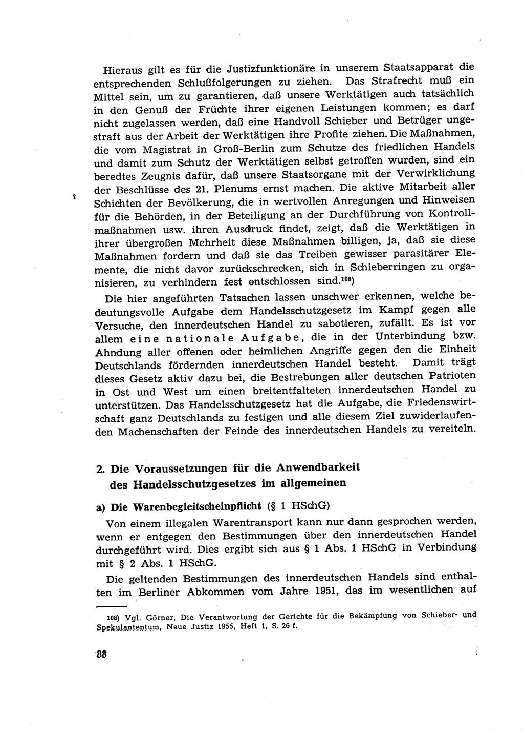 Materialien zum Strafrecht, Besonderer Teil [Deutsche Demokratische Republik (DDR)] 1955, Seite 88 (Mat. Strafr. BT DDR 1955, S. 88)