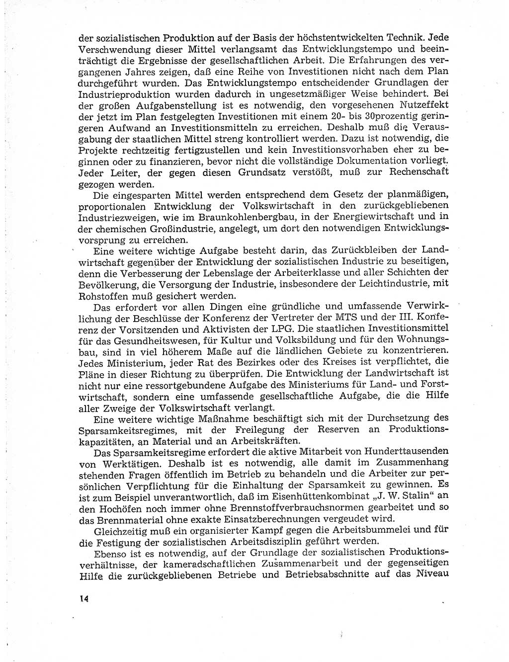 Neuer Weg (NW), Organ des Zentralkomitees (ZK) der SED (Sozialistische Einheitspartei Deutschlands) für Fragen des Parteiaufbaus und des Parteilebens, 10. Jahrgang [Deutsche Demokratische Republik (DDR)] 1955, Seite 14 (NW ZK SED DDR 1955, S. 14)