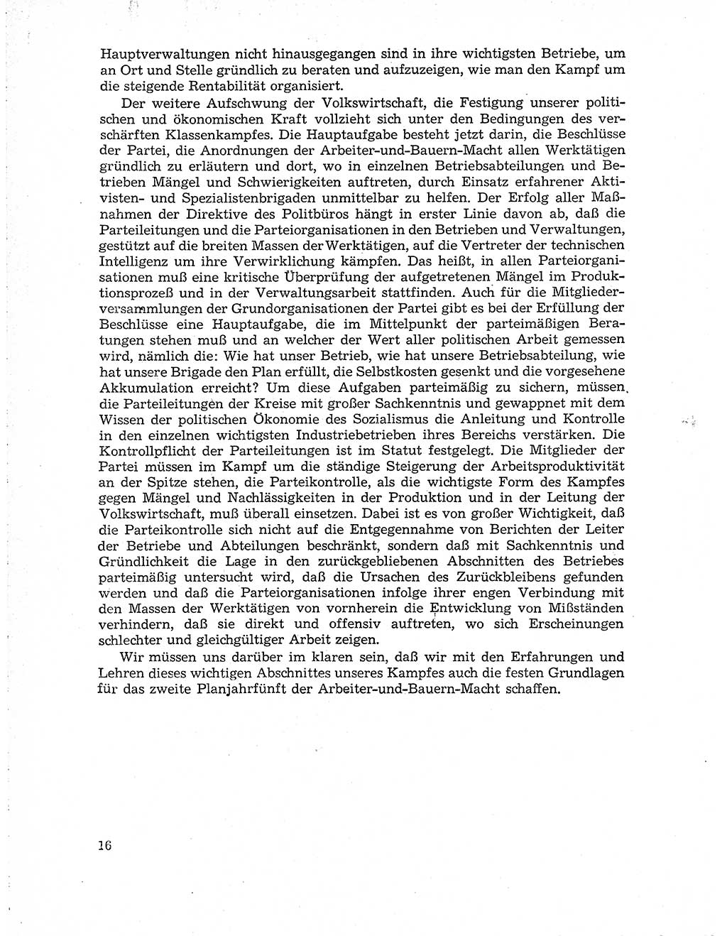 Neuer Weg (NW), Organ des Zentralkomitees (ZK) der SED (Sozialistische Einheitspartei Deutschlands) für Fragen des Parteiaufbaus und des Parteilebens, 10. Jahrgang [Deutsche Demokratische Republik (DDR)] 1955, Seite 16 (NW ZK SED DDR 1955, S. 16)