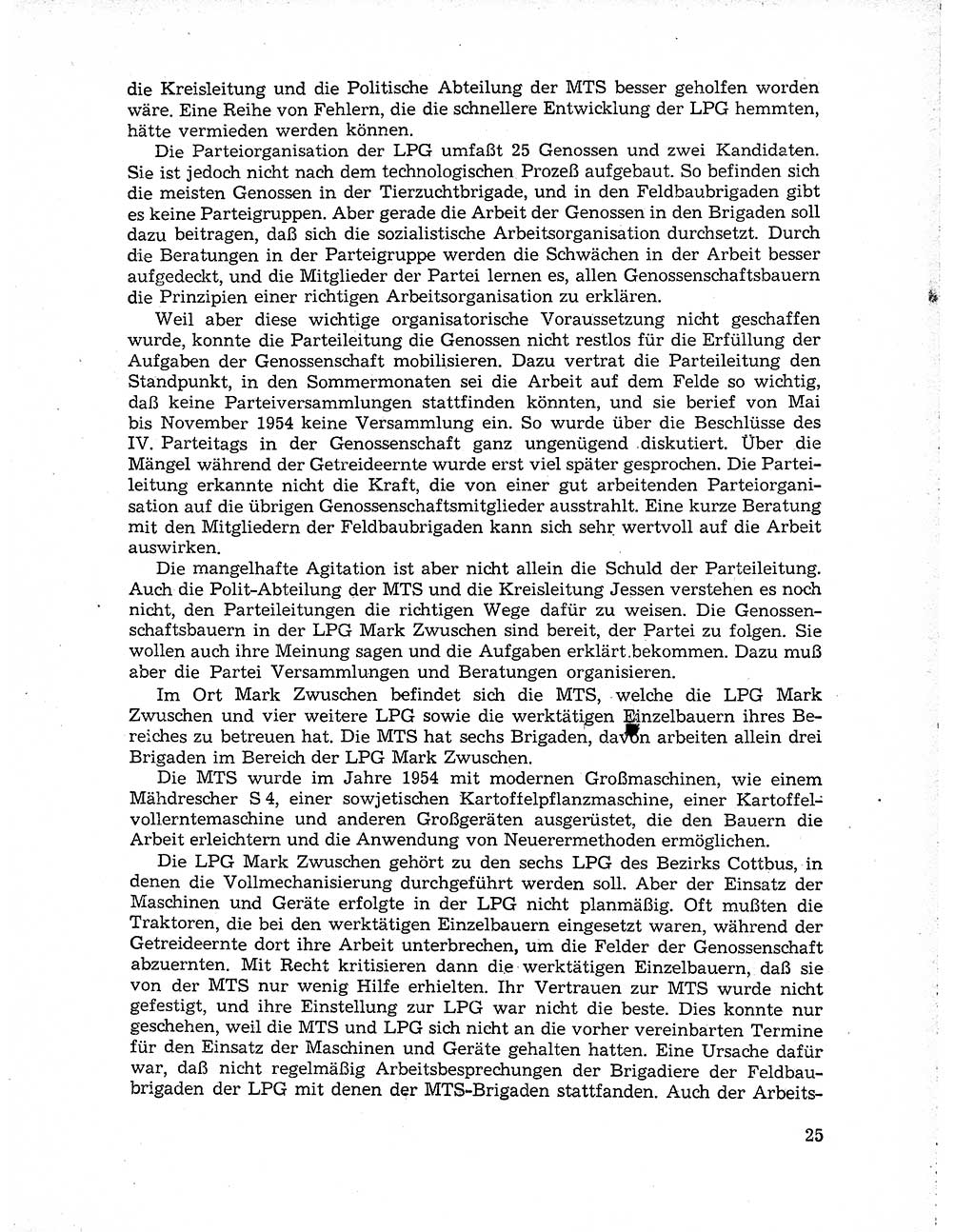 Neuer Weg (NW), Organ des Zentralkomitees (ZK) der SED (Sozialistische Einheitspartei Deutschlands) für Fragen des Parteiaufbaus und des Parteilebens, 10. Jahrgang [Deutsche Demokratische Republik (DDR)] 1955, Seite 25 (NW ZK SED DDR 1955, S. 25)