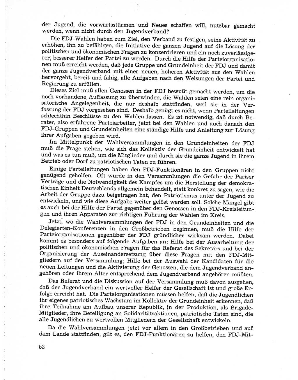 Neuer Weg (NW), Organ des Zentralkomitees (ZK) der SED (Sozialistische Einheitspartei Deutschlands) für Fragen des Parteiaufbaus und des Parteilebens, 10. Jahrgang [Deutsche Demokratische Republik (DDR)] 1955, Seite 52 (NW ZK SED DDR 1955, S. 52)