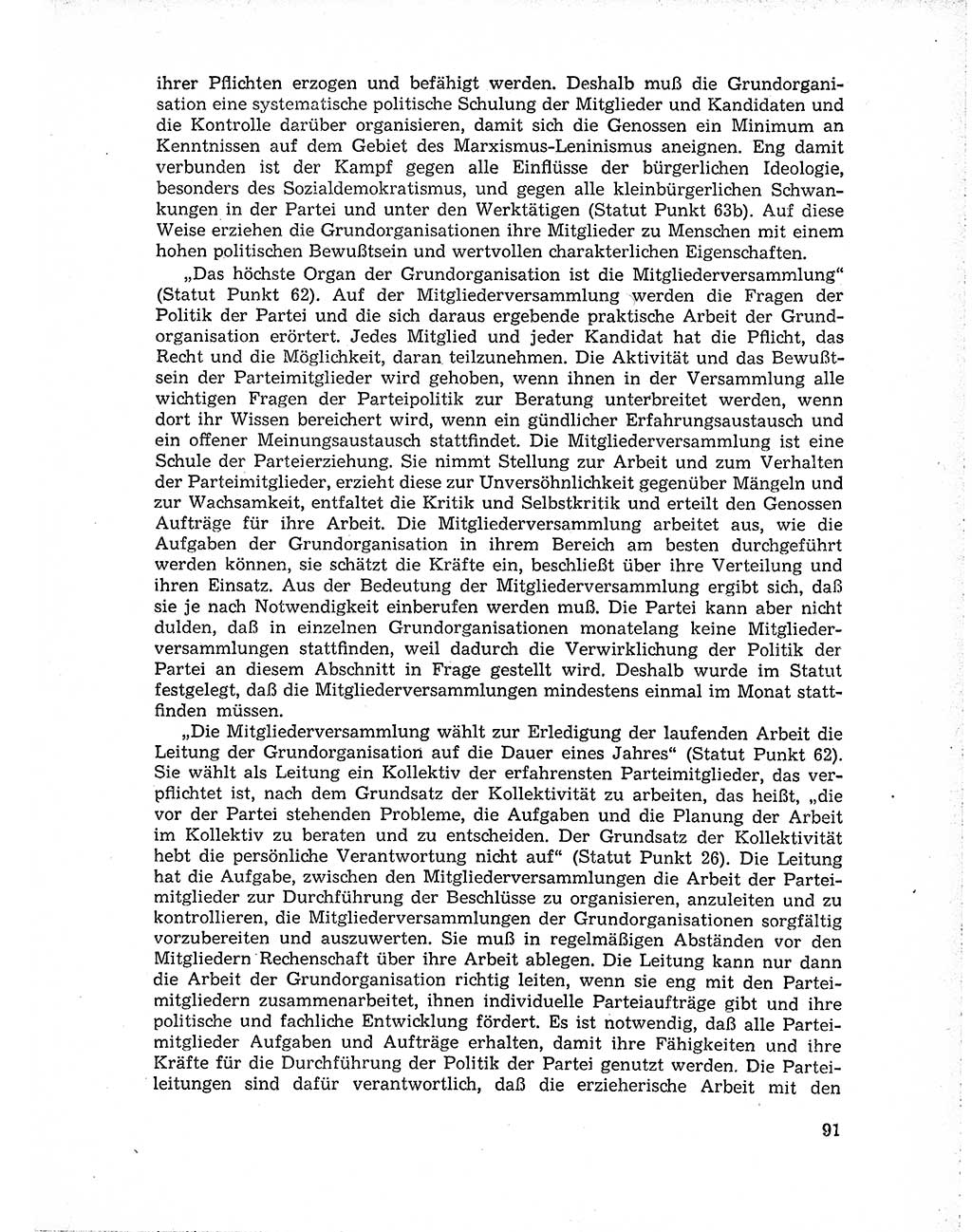 Neuer Weg (NW), Organ des Zentralkomitees (ZK) der SED (Sozialistische Einheitspartei Deutschlands) für Fragen des Parteiaufbaus und des Parteilebens, 10. Jahrgang [Deutsche Demokratische Republik (DDR)] 1955, Seite 91 (NW ZK SED DDR 1955, S. 91)