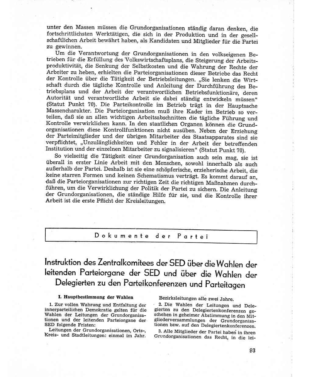 Neuer Weg (NW), Organ des Zentralkomitees (ZK) der SED (Sozialistische Einheitspartei Deutschlands) für Fragen des Parteiaufbaus und des Parteilebens, 10. Jahrgang [Deutsche Demokratische Republik (DDR)] 1955, Seite 93 (NW ZK SED DDR 1955, S. 93)