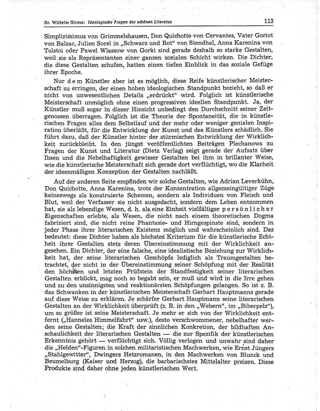 Neuer Weg (NW), Organ des Zentralkomitees (ZK) der SED (Sozialistische Einheitspartei Deutschlands) für Fragen des Parteiaufbaus und des Parteilebens, 10. Jahrgang [Deutsche Demokratische Republik (DDR)] 1955, Seite 113 (NW ZK SED DDR 1955, S. 113)