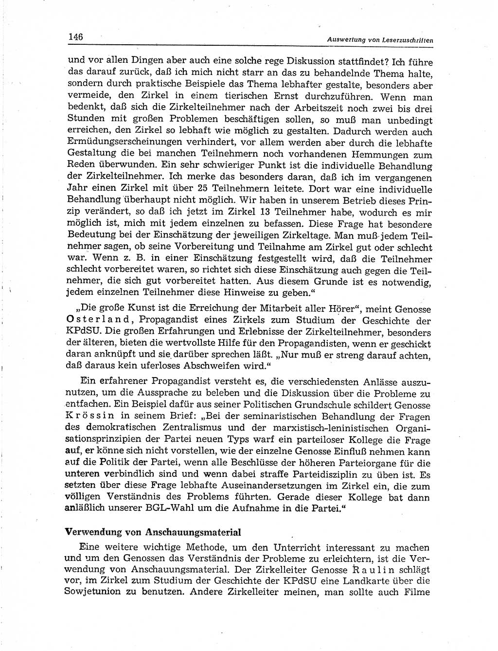 Neuer Weg (NW), Organ des Zentralkomitees (ZK) der SED (Sozialistische Einheitspartei Deutschlands) für Fragen des Parteiaufbaus und des Parteilebens, 10. Jahrgang [Deutsche Demokratische Republik (DDR)] 1955, Seite 146 (NW ZK SED DDR 1955, S. 146)